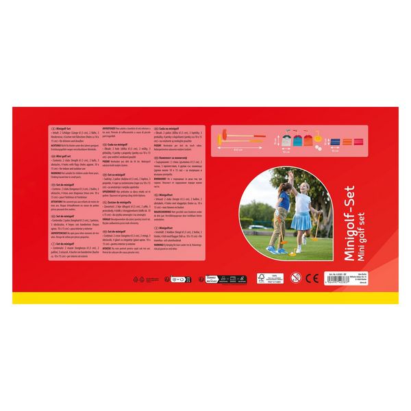 Produktbild: Idena Minigolf Set Holz 11 Teile