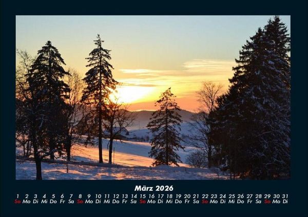 Produktbild: Landschaftskalender 2026 Fotokalender DIN A4