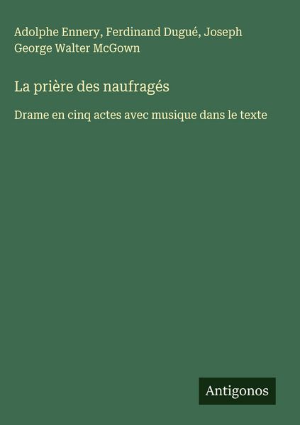 Produktbild: La pri&egrave;re des naufrag&eacute;s