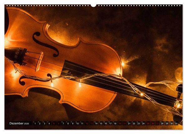 Produktbild: Geige - Magie der Kl&auml;nge (Wandkalender 2026 DIN A2 quer), CALVENDO Monatskalender