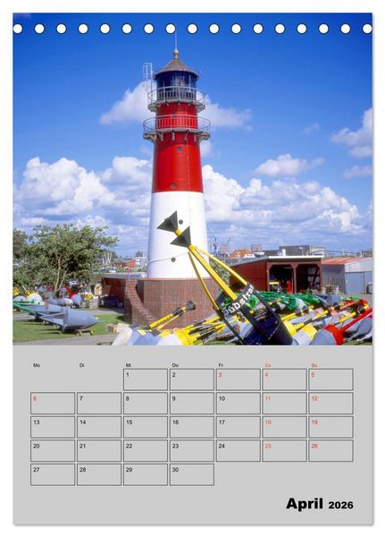 Produktbild: Attraktive Leuchtt&uuml;rme (Tischkalender 2026 DIN A5 hoch), CALVENDO Monatskalender