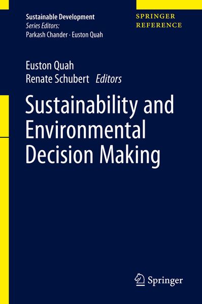 Produktbild: Sustainability and Environmental Decision Making
