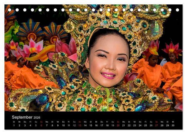 Produktbild: Philippinen - Natur und Fiesta (Tischkalender 2026 DIN A5 quer), CALVENDO Monatskalender