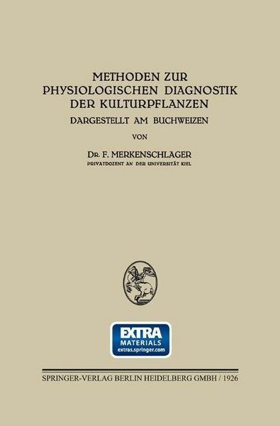 Produktbild: Methoden zur Physiologischen Diagnostik der Kulturpflanzen