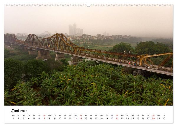 Produktbild: Vietnam aus der Luft (hochwertiger Premium Wandkalender 2026 DIN A2 quer), Kunstdruck in Hochglanz