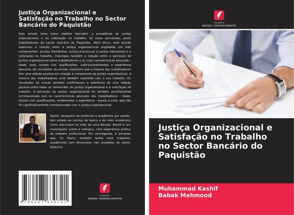 Produktbild: Justi&ccedil;a Organizacional e Satisfa&ccedil;&atilde;o no Trabalho no Sector Banc&aacute;rio do Paquist&atilde;o