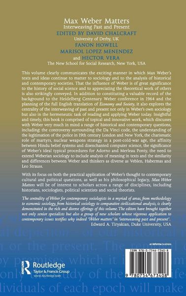 Produktbild: Max Weber Matters