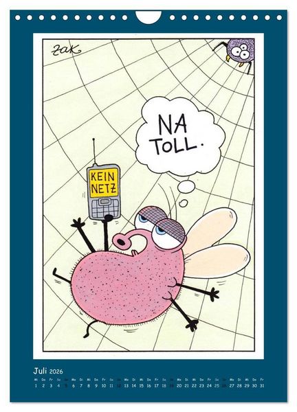 Produktbild: Na Toll! Comics von Martin Zak (Wandkalender 2026 DIN A4 hoch), CALVENDO Monatskalender