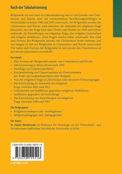 Produktbild: Nach der S&auml;kularisierung