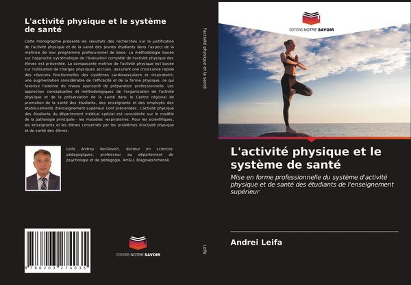 Produktbild: L'activit&eacute; physique et le syst&egrave;me de sant&eacute;