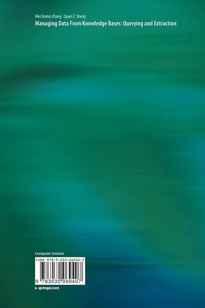 Produktbild: Managing Data From Knowledge Bases: Querying and Extraction