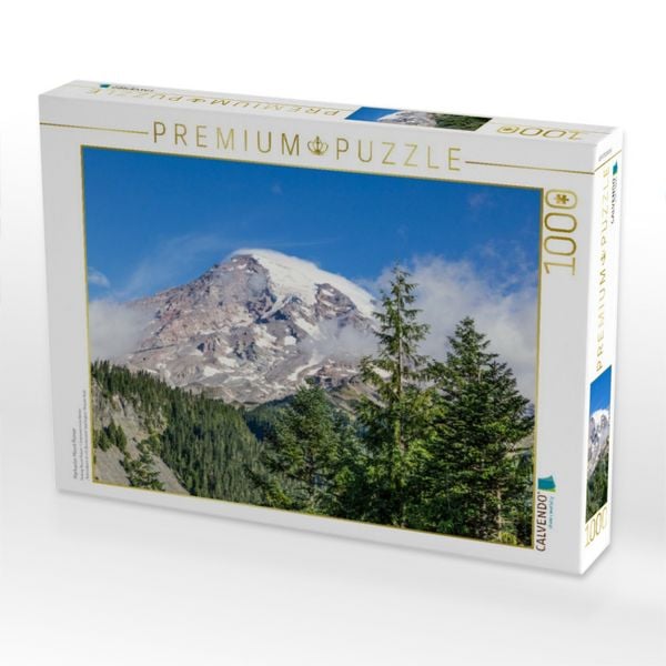 Produktbild: CALVENDO Puzzle Markanter Mount Rainier | 1000 Teile Lege-Gr&ouml;&szlig;e 64x48cm Foto-Puzzle f&uuml;r gl&uuml;ckliche Stunden