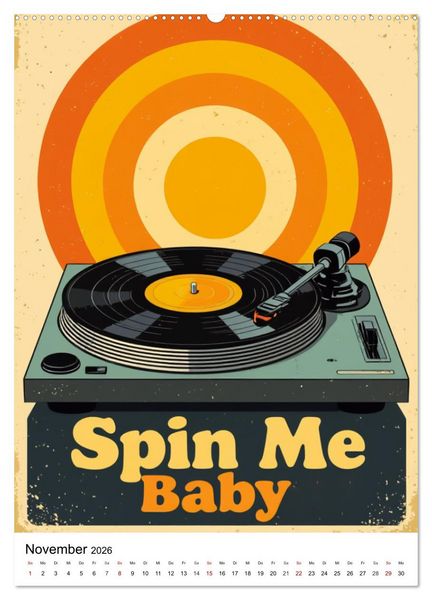 Produktbild: Feel the Groove &ndash; Funk & Soul Vintage (Wandkalender 2026 DIN A2 hoch), CALVENDO Monatskalender