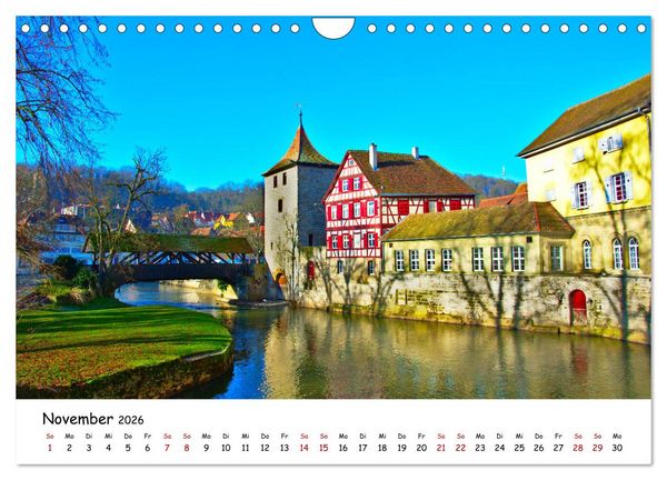 Produktbild: Hohenlohe - Zwischen Stadt und Land (Wandkalender 2026 DIN A4 quer), CALVENDO Monatskalender