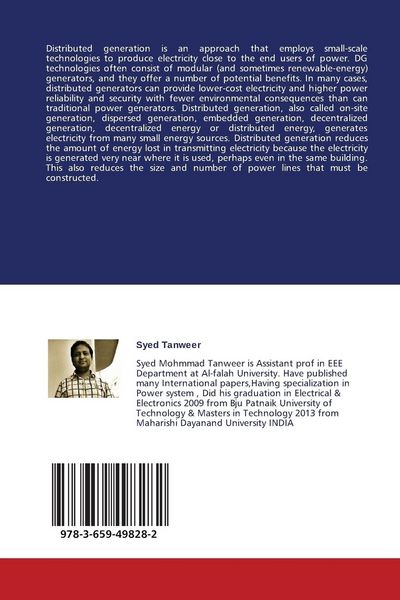 Produktbild: Power System Analysis By Distributed Generation