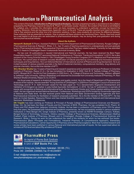 Produktbild: Introduction to Pharmaceutical Analysis