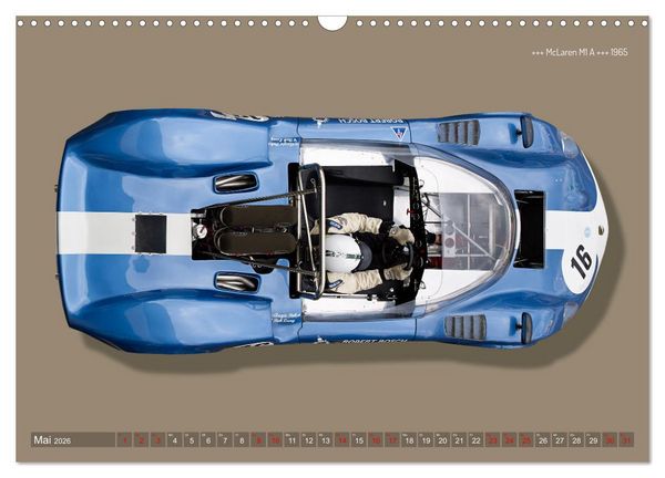 Produktbild: Legenden des Rennsports Historic Sports Cars 1960-1975 (Wandkalender 2026 DIN A3 quer), CALVENDO Monatskalender