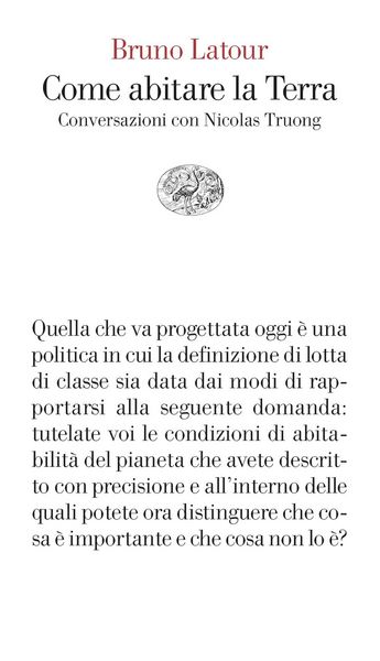 Produktbild: Come abitare la Terra. Conversazioni con Nicolas Truong