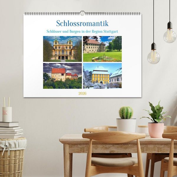 Produktbild: Schlossromantik (Wandkalender 2026 DIN A2 quer), CALVENDO Monatskalender