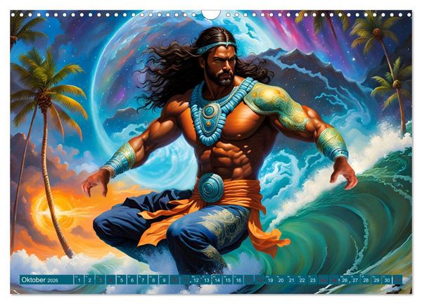 Produktbild: Die Wellenbezwinger (Wandkalender 2026 DIN A3 quer), CALVENDO Monatskalender