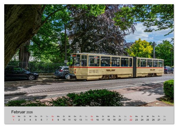Produktbild: Stra&szlig;enbahnklassiker auf Schienen (Tischkalender 2026 DIN A5 quer), CALVENDO Monatskalender