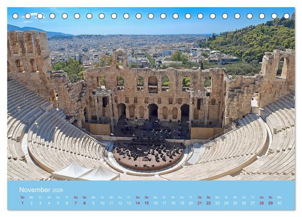 Produktbild: Geliebtes Athen (Tischkalender 2026 DIN A5 quer), CALVENDO Monatskalender
