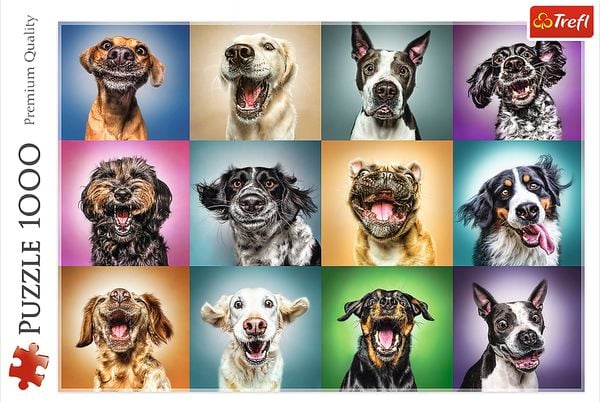 Trefl - Puzzle - Lustige Hunde Porträts, 1000 Teile