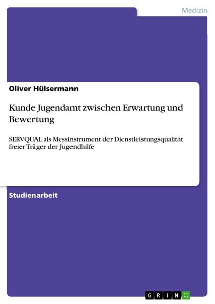 Produktbild: Kunde Jugendamt zwischen Erwartung und Bewertung