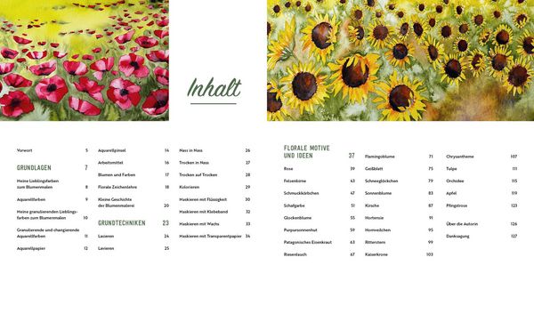 Produktbild: Aquarell-Effekte Blumen