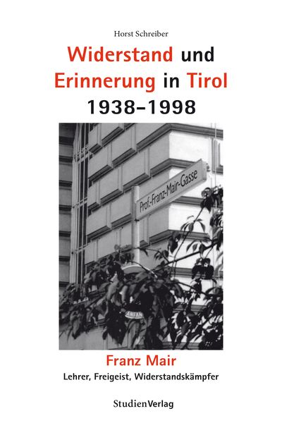 Produktbild: Widerstand und Erinnerung in Tirol 1938-1998