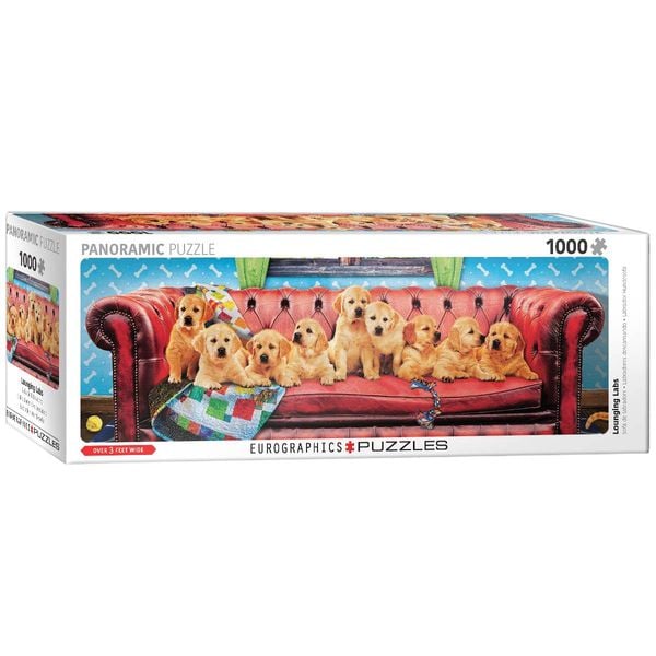 Eurographics 6010-5630 - Labrador Hundesofa, Panorama Puzzle - 1000 Teile