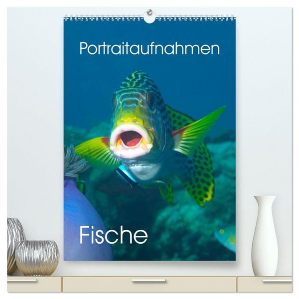 Produktbild: Portraitaufnahmen - Fische (hochwertiger Premium Wandkalender 2026 DIN A2 hoch), Kunstdruck in Hochglanz