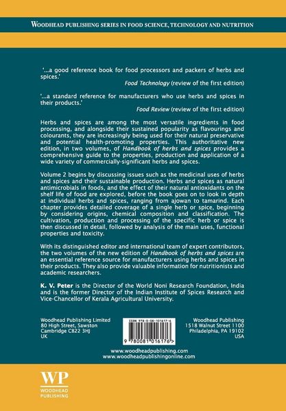 Produktbild: Handbook of Herbs and Spices (Revised)
