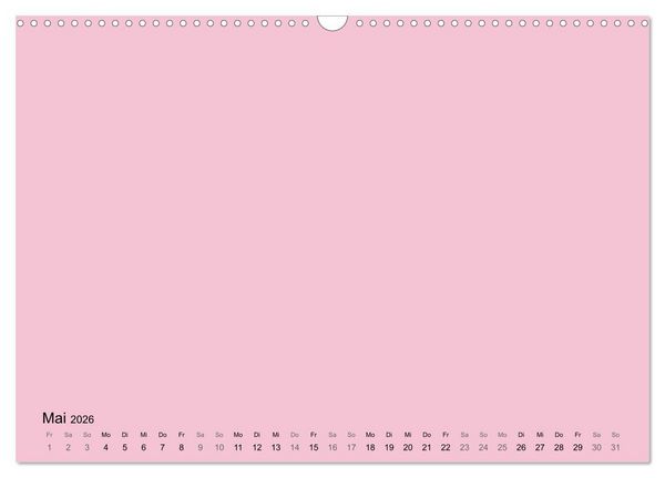 Produktbild: DIY Bastel-Kalender -Warme Pastell Farben- Zum Selbstgestalten (Wandkalender 2026 DIN A3 quer), CALVENDO Monatskalender