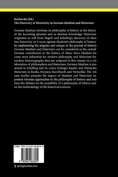 Produktbild: The Discovery of Historicity in German Idealism and Historism