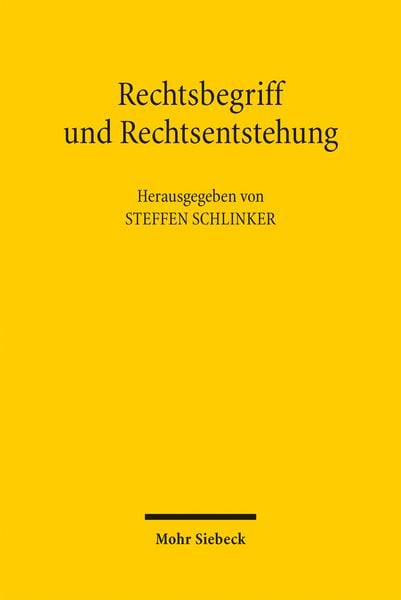 Produktbild: Rechtsbegriff und Rechtsentstehung