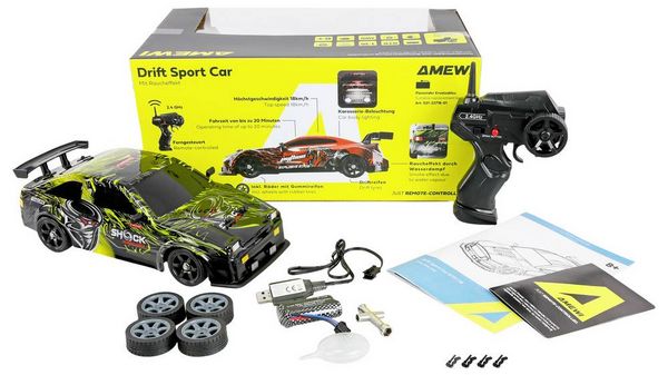 Produktbild: Amewi RC-Modell Gelb Brushed 1:16 RC Modellauto Drift Allradantrieb (4WD) 2,4GHz