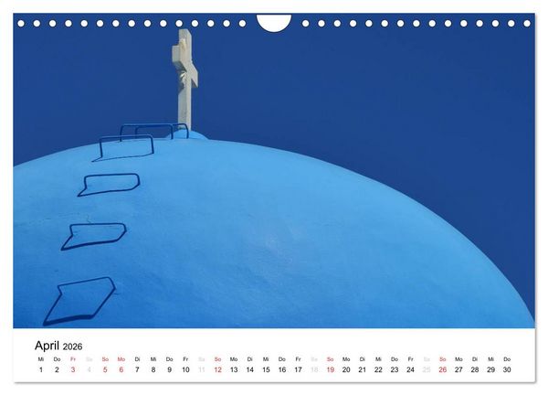 Produktbild: Kirchen und Kl&ouml;ster Griechenlands (Wandkalender 2026 DIN A4 quer), CALVENDO Monatskalender