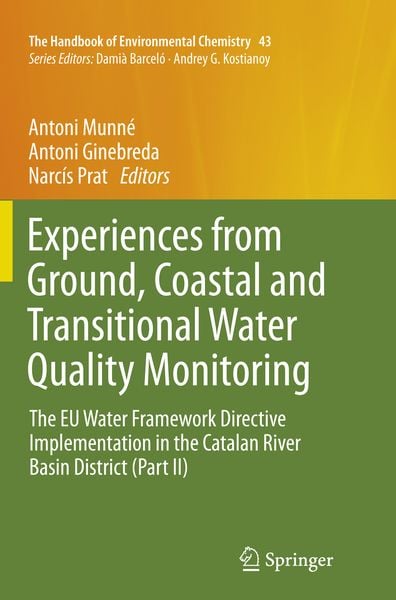 Produktbild: Experiences from Ground, Coastal and Transitional Water Quality Monitoring