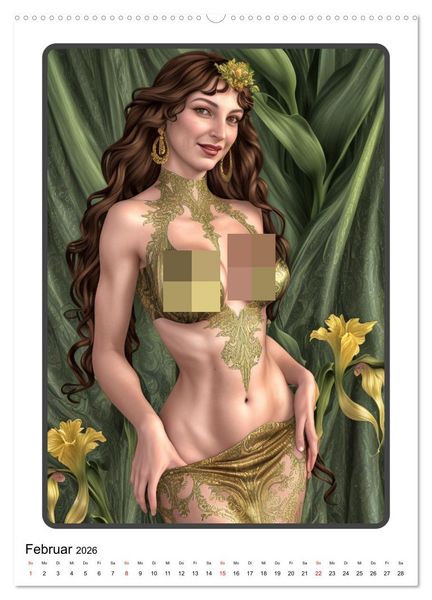 Produktbild: Modefantasien (hochwertiger Premium Wandkalender 2026 DIN A2 hoch), Kunstdruck in Hochglanz