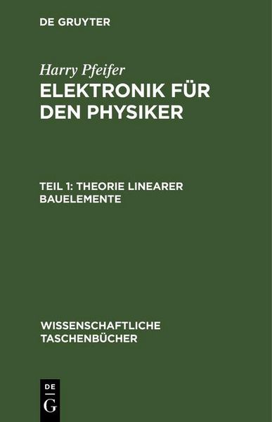 Produktbild: Theorie linearer Bauelemente