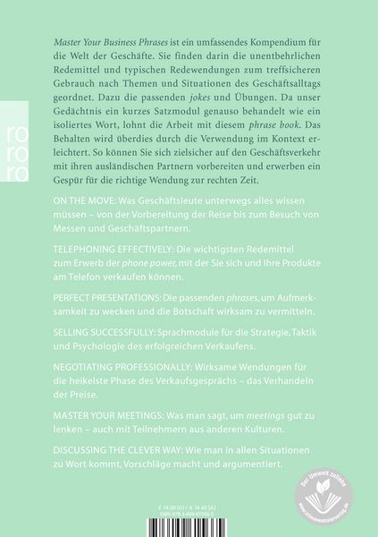 Produktbild: Bosewitz: Master/Business Phrases