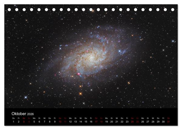 Produktbild: Beeindruckendes Universum (Tischkalender 2026 DIN A5 quer), CALVENDO Monatskalender
