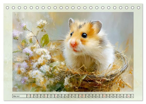 Produktbild: Hamster. Niedliche Nager im Garten (Tischkalender 2027 DIN A5 quer), CALVENDO Monatskalender