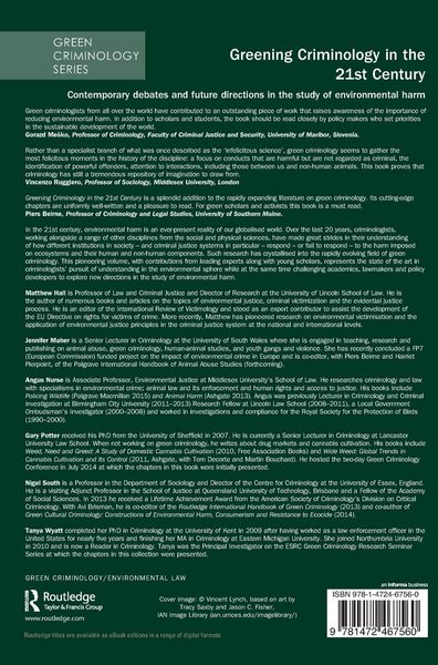 Produktbild: Greening Criminology in the 21st Century