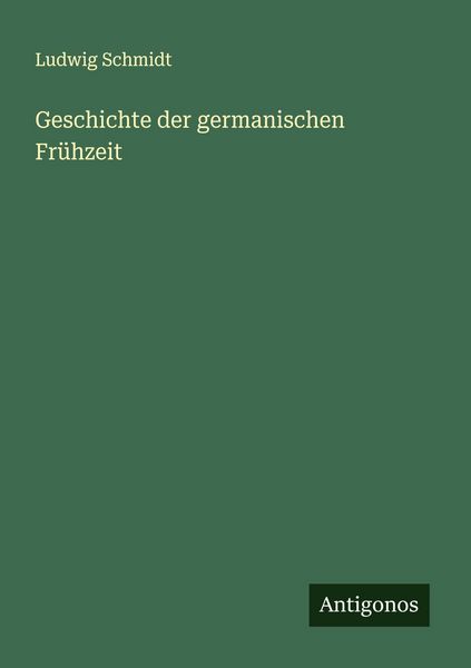 Produktbild: Geschichte der germanischen Fr&uuml;hzeit