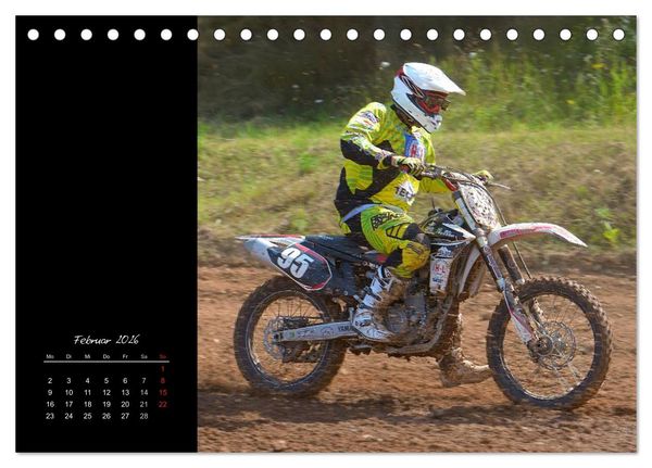Produktbild: Motocross (Tischkalender 2026 DIN A5 quer), CALVENDO Monatskalender