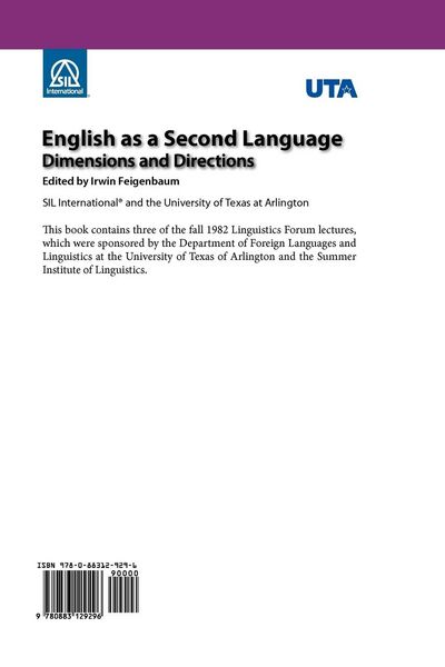Produktbild: English as a Second Language