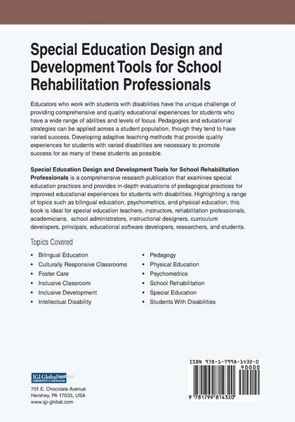 Produktbild: Special Education Design and Development Tools for School Rehabilitation Professionals