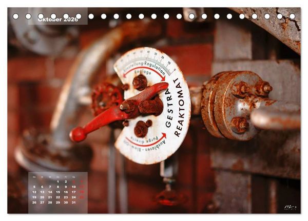 Produktbild: AUSSER BETRIEB - Industriekultur mit PopArt-Einfl&uuml;ssen (Tischkalender 2026 DIN A5 quer), CALVENDO Monatskalender